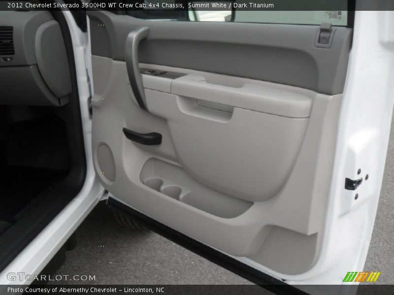 Summit White / Dark Titanium 2012 Chevrolet Silverado 3500HD WT Crew Cab 4x4 Chassis