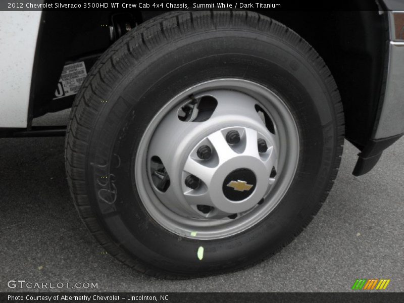 Summit White / Dark Titanium 2012 Chevrolet Silverado 3500HD WT Crew Cab 4x4 Chassis