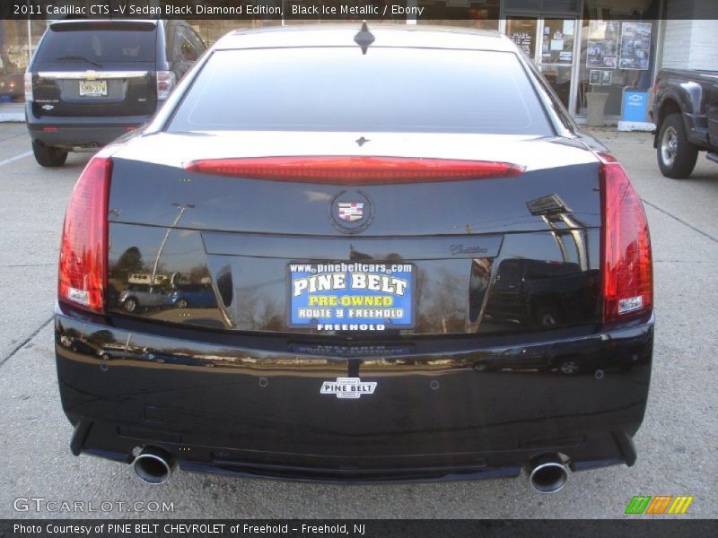 Black Ice Metallic / Ebony 2011 Cadillac CTS -V Sedan Black Diamond Edition