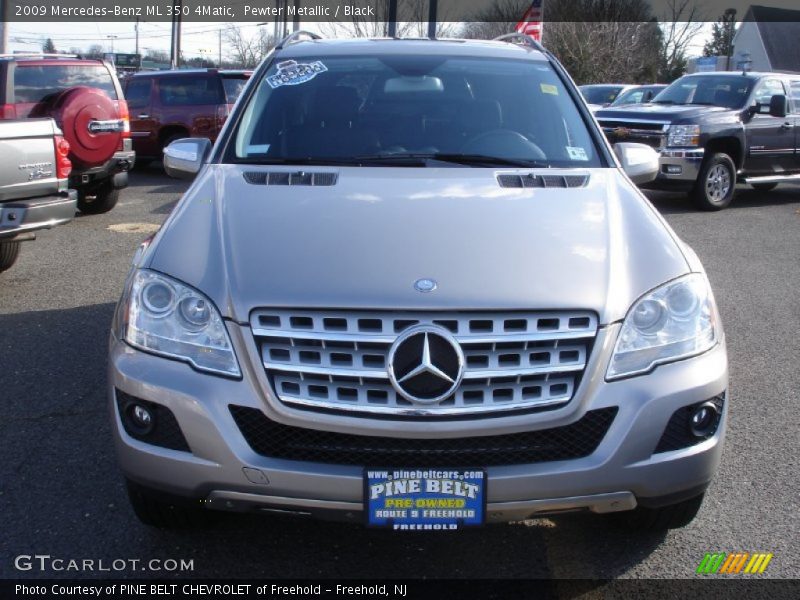 Pewter Metallic / Black 2009 Mercedes-Benz ML 350 4Matic