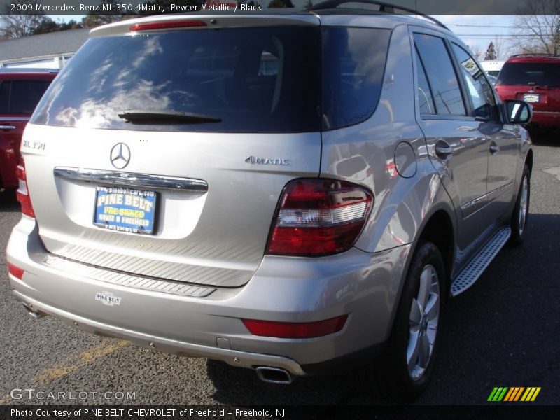 Pewter Metallic / Black 2009 Mercedes-Benz ML 350 4Matic