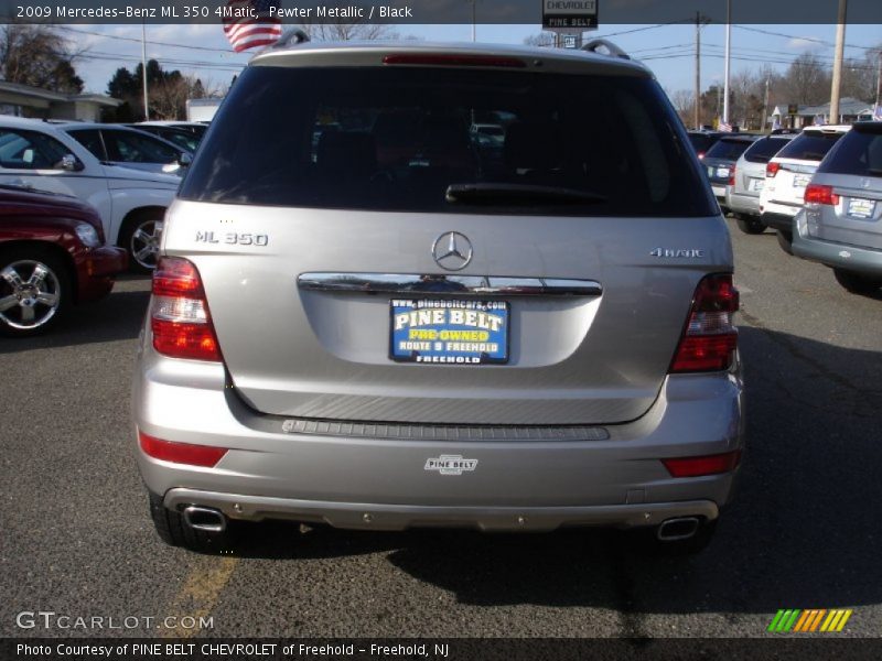 Pewter Metallic / Black 2009 Mercedes-Benz ML 350 4Matic