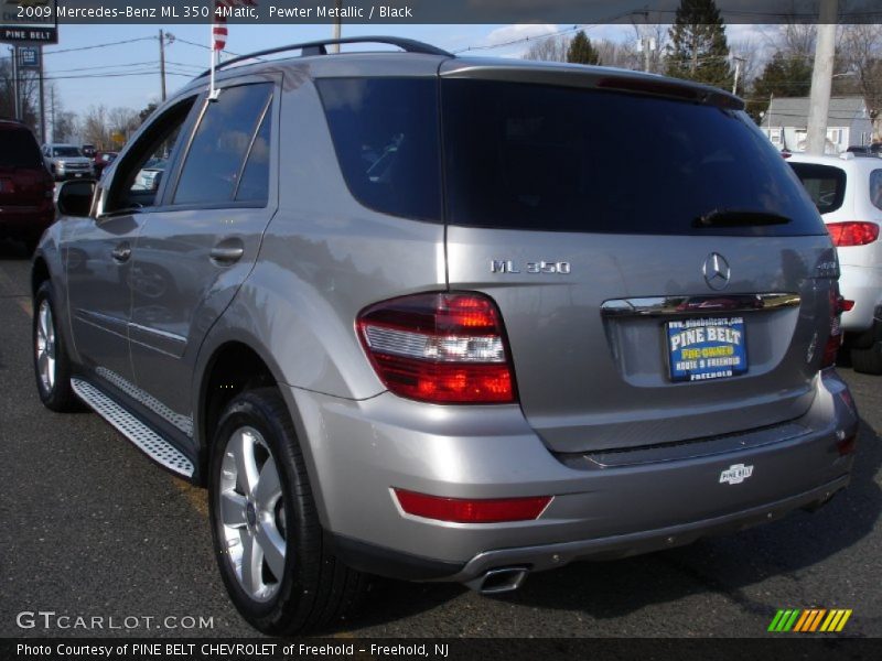 Pewter Metallic / Black 2009 Mercedes-Benz ML 350 4Matic