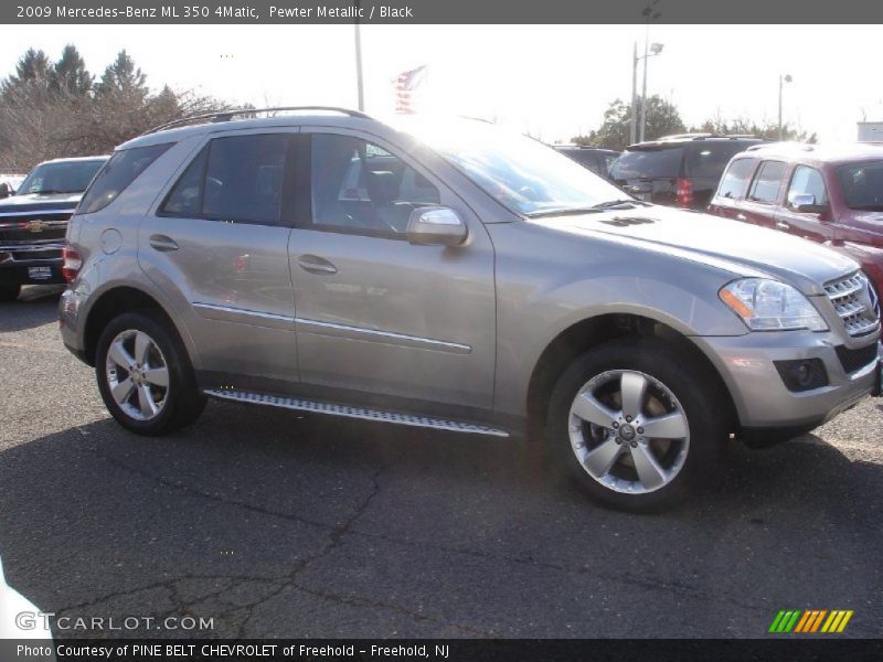 Pewter Metallic / Black 2009 Mercedes-Benz ML 350 4Matic