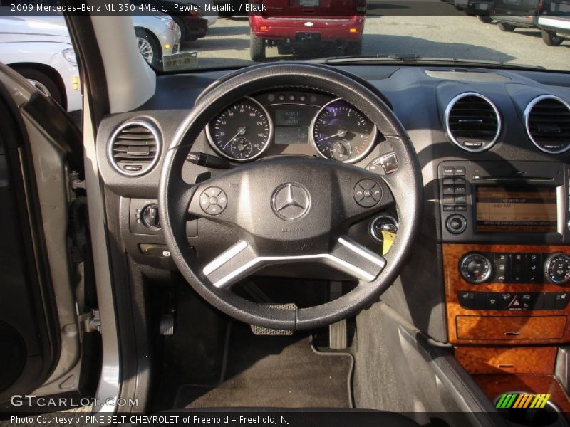 Pewter Metallic / Black 2009 Mercedes-Benz ML 350 4Matic