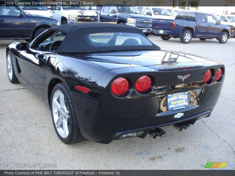 Black / Ebony 2008 Chevrolet Corvette Convertible