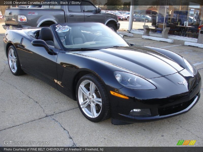 Black / Ebony 2008 Chevrolet Corvette Convertible