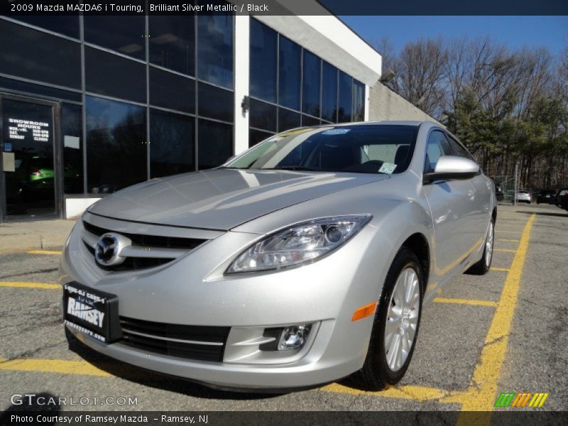Brilliant Silver Metallic / Black 2009 Mazda MAZDA6 i Touring