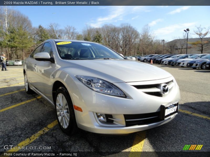 Brilliant Silver Metallic / Black 2009 Mazda MAZDA6 i Touring