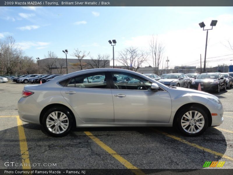 Brilliant Silver Metallic / Black 2009 Mazda MAZDA6 i Touring