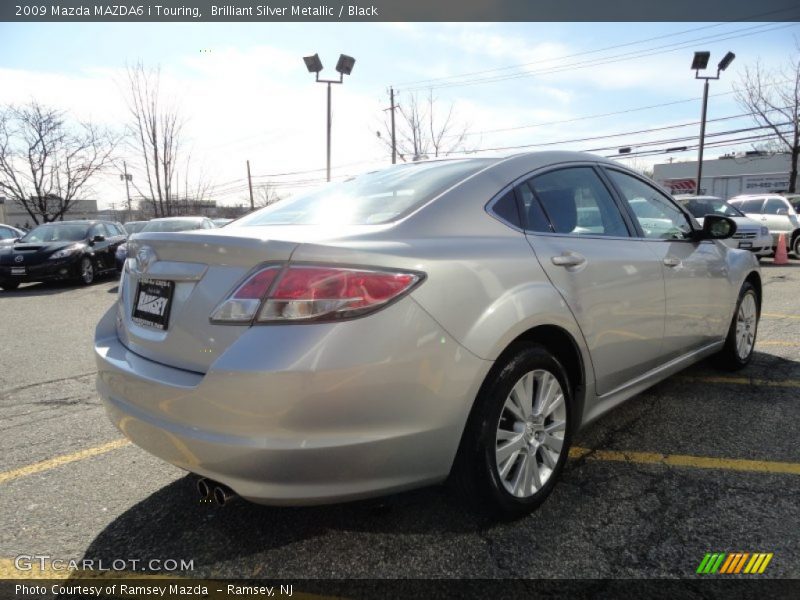 Brilliant Silver Metallic / Black 2009 Mazda MAZDA6 i Touring