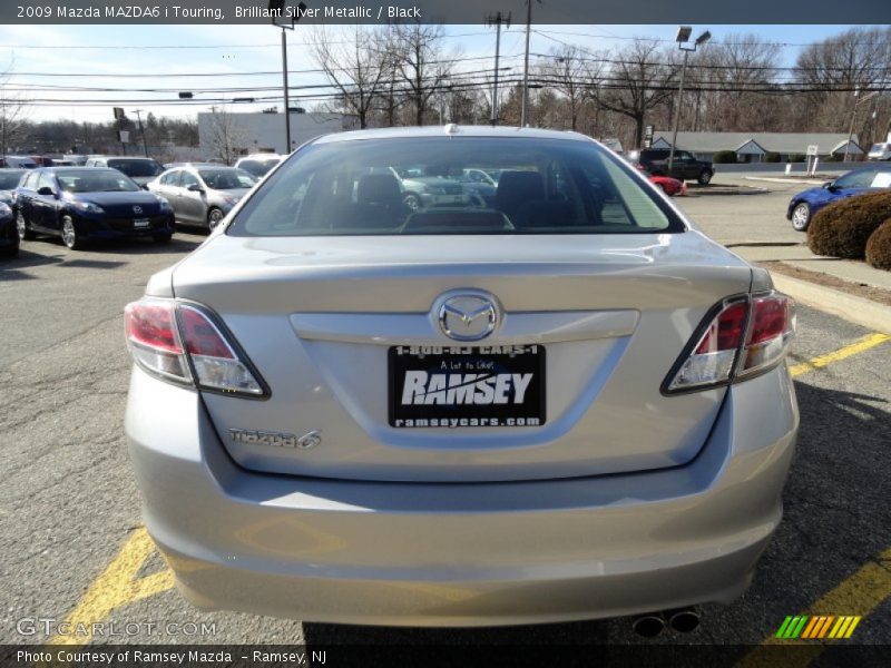 Brilliant Silver Metallic / Black 2009 Mazda MAZDA6 i Touring