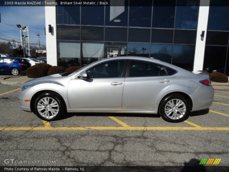 Brilliant Silver Metallic / Black 2009 Mazda MAZDA6 i Touring