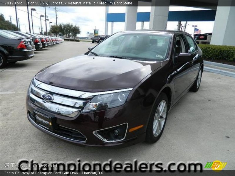 Bordeaux Reserve Metallic / Medium Light Stone 2012 Ford Fusion SEL V6