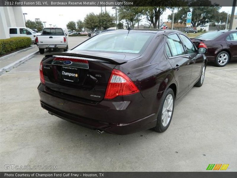 Bordeaux Reserve Metallic / Medium Light Stone 2012 Ford Fusion SEL V6