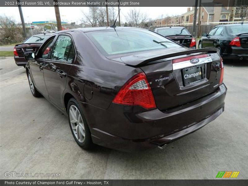 Bordeaux Reserve Metallic / Medium Light Stone 2012 Ford Fusion SEL V6