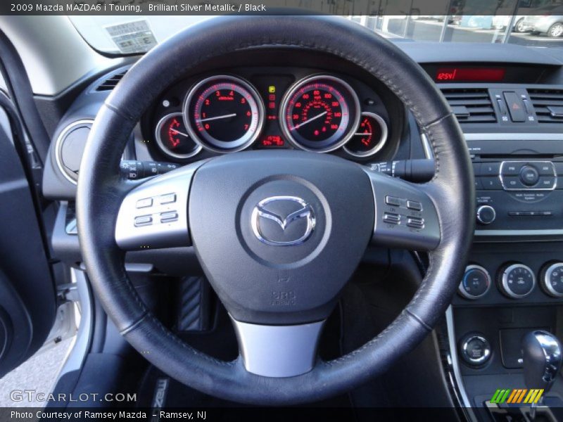 Brilliant Silver Metallic / Black 2009 Mazda MAZDA6 i Touring