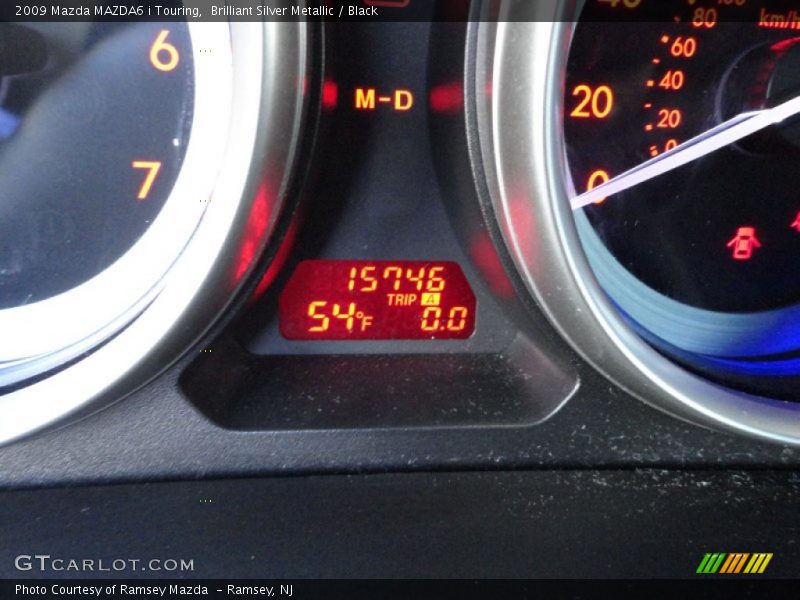 Brilliant Silver Metallic / Black 2009 Mazda MAZDA6 i Touring