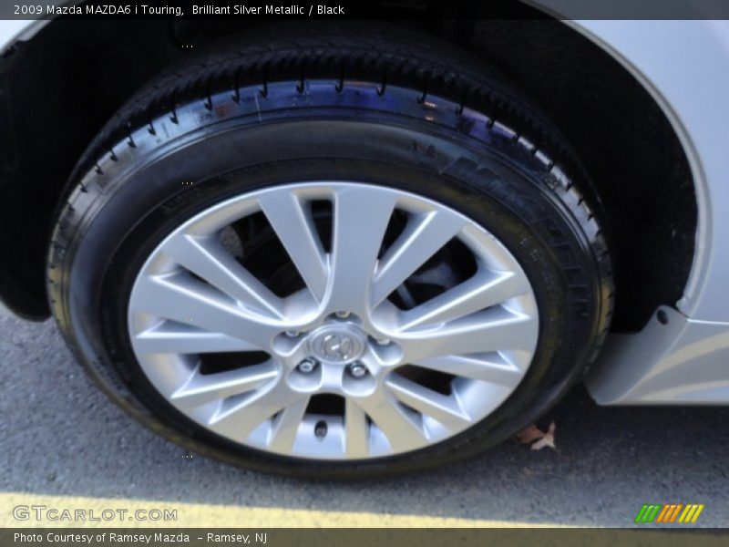 Brilliant Silver Metallic / Black 2009 Mazda MAZDA6 i Touring