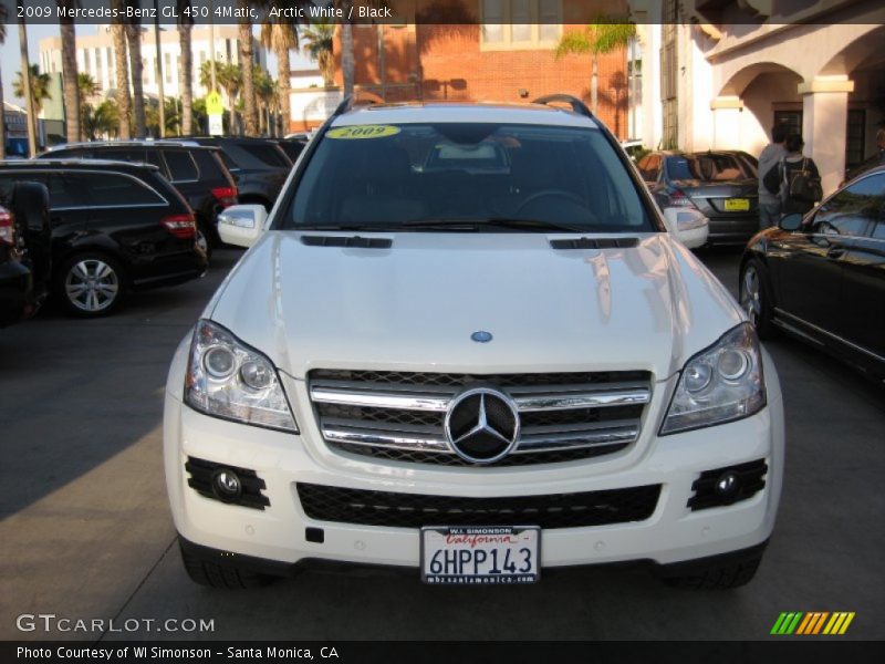 Arctic White / Black 2009 Mercedes-Benz GL 450 4Matic