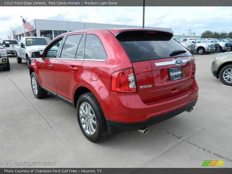 Red Candy Metallic / Medium Light Stone 2012 Ford Edge Limited