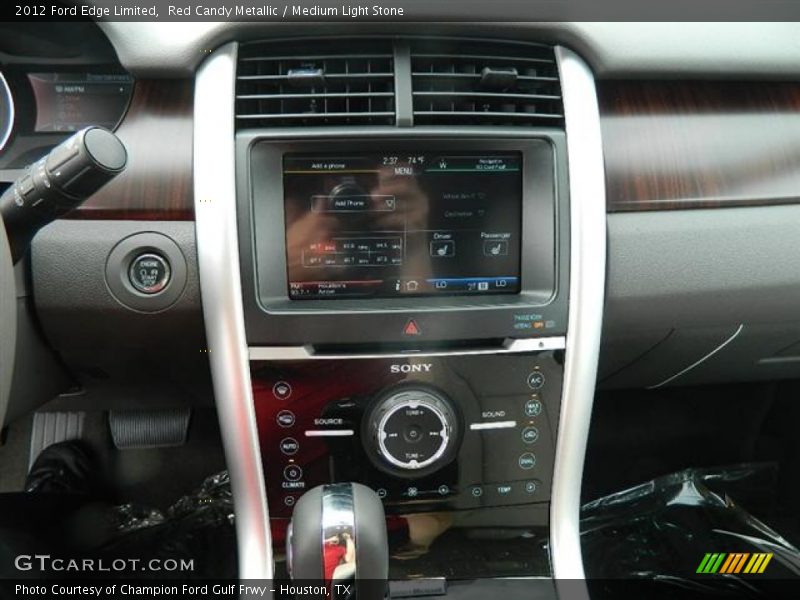 Red Candy Metallic / Medium Light Stone 2012 Ford Edge Limited