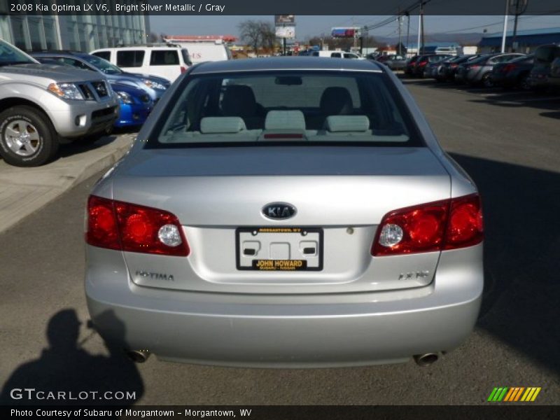 Bright Silver Metallic / Gray 2008 Kia Optima LX V6