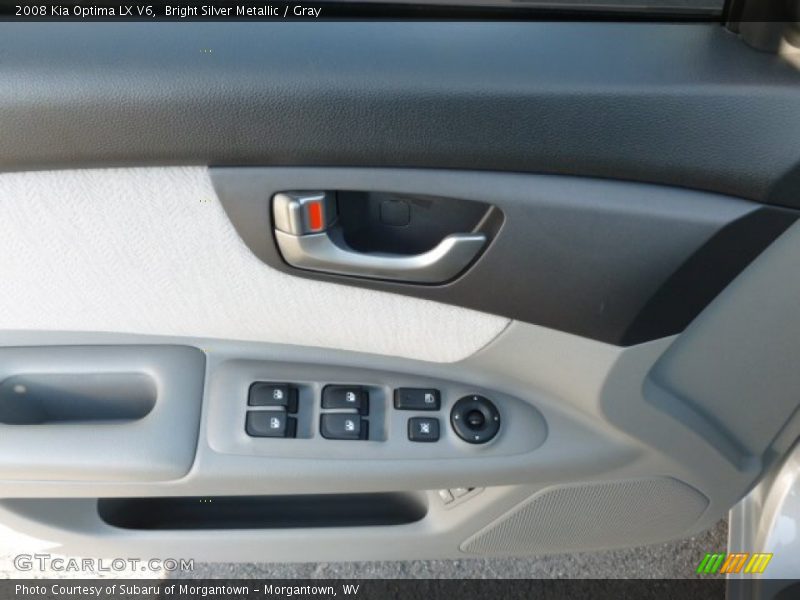 Bright Silver Metallic / Gray 2008 Kia Optima LX V6