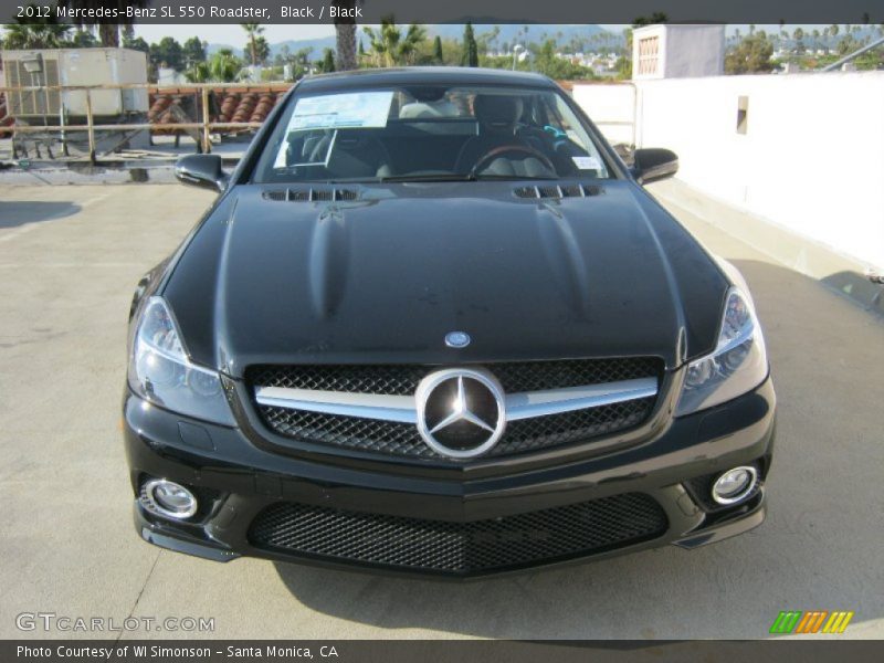 Black / Black 2012 Mercedes-Benz SL 550 Roadster