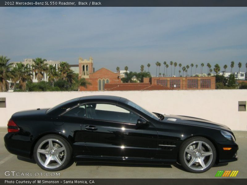 Black / Black 2012 Mercedes-Benz SL 550 Roadster