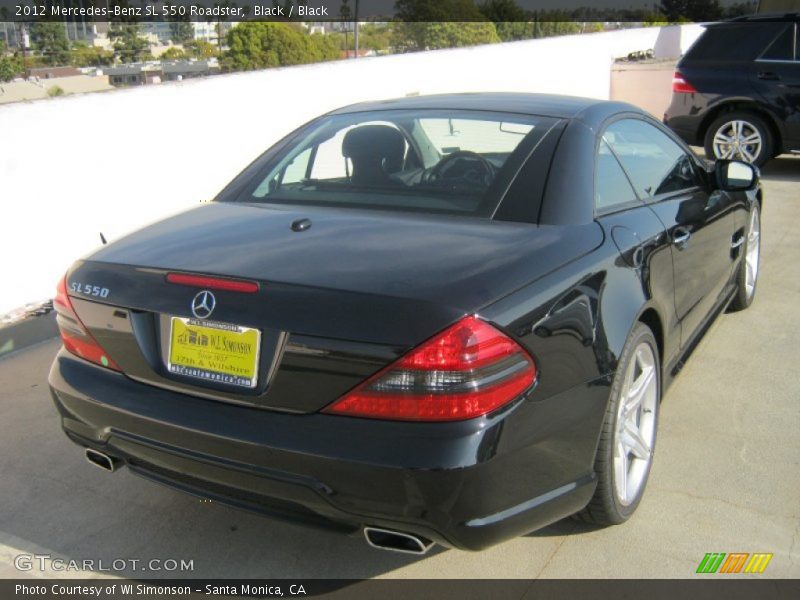 Black / Black 2012 Mercedes-Benz SL 550 Roadster