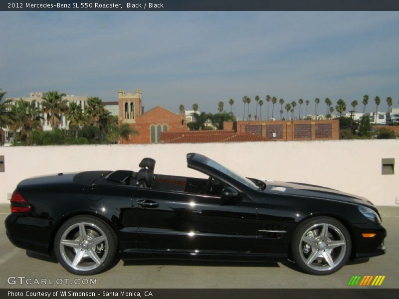 Black / Black 2012 Mercedes-Benz SL 550 Roadster