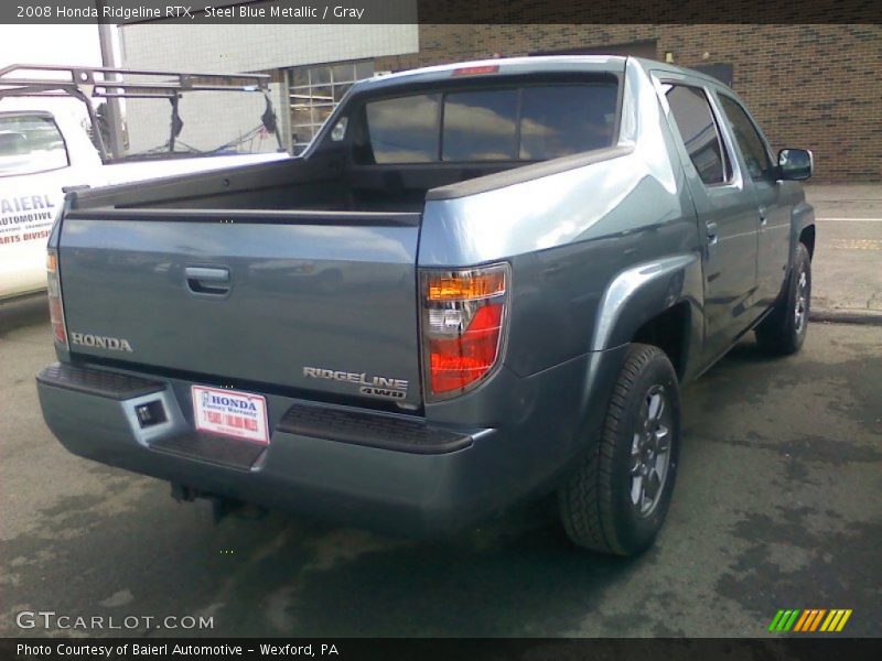 Steel Blue Metallic / Gray 2008 Honda Ridgeline RTX