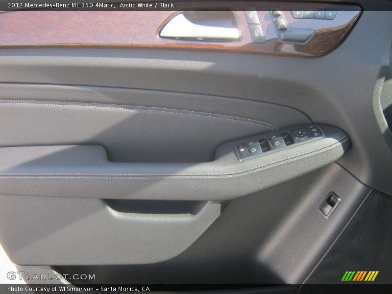 Arctic White / Black 2012 Mercedes-Benz ML 350 4Matic