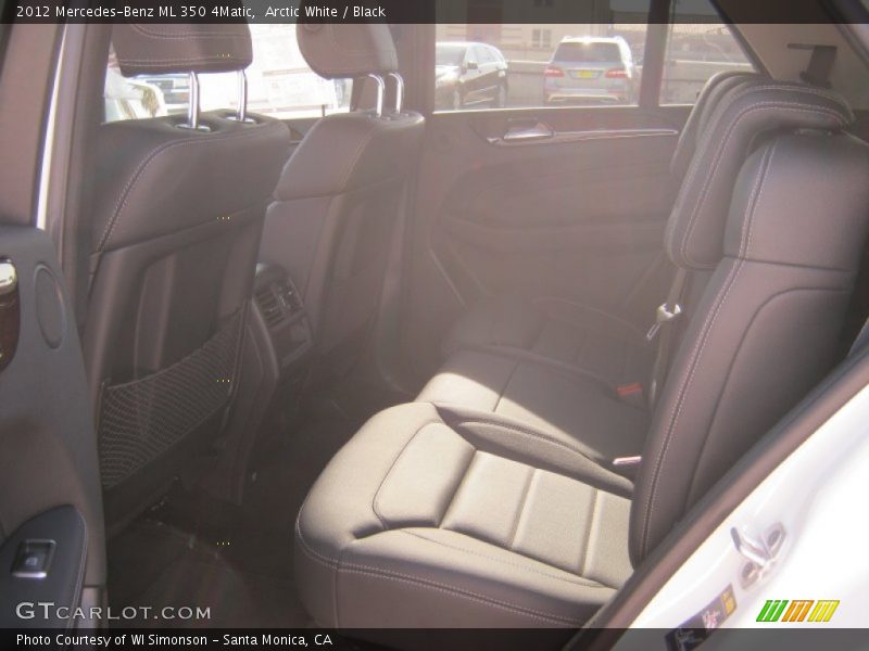 Arctic White / Black 2012 Mercedes-Benz ML 350 4Matic