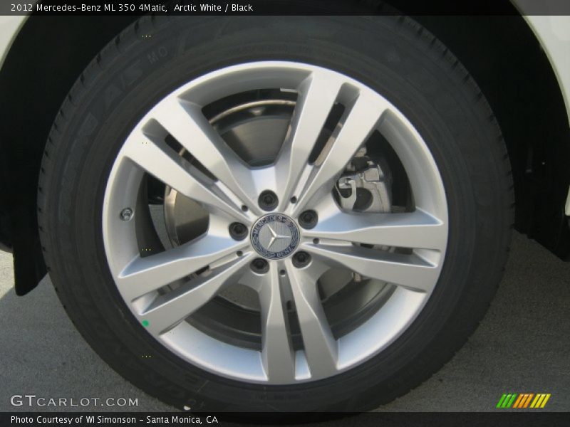 Arctic White / Black 2012 Mercedes-Benz ML 350 4Matic