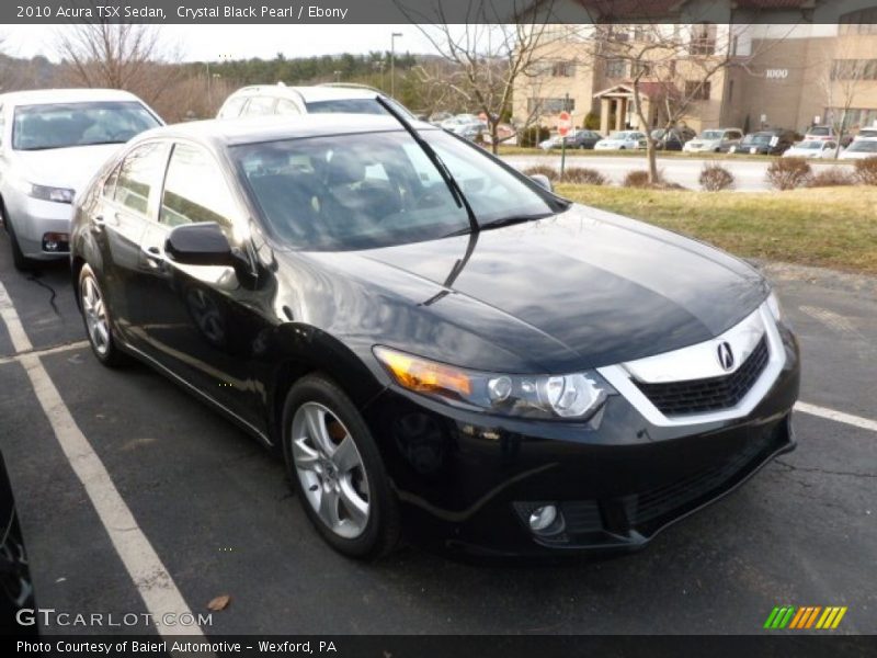 Crystal Black Pearl / Ebony 2010 Acura TSX Sedan