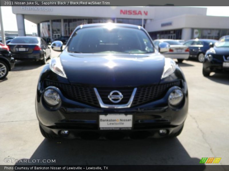 Sapphire Black / Black/Red w/Silver Trim 2011 Nissan Juke SL
