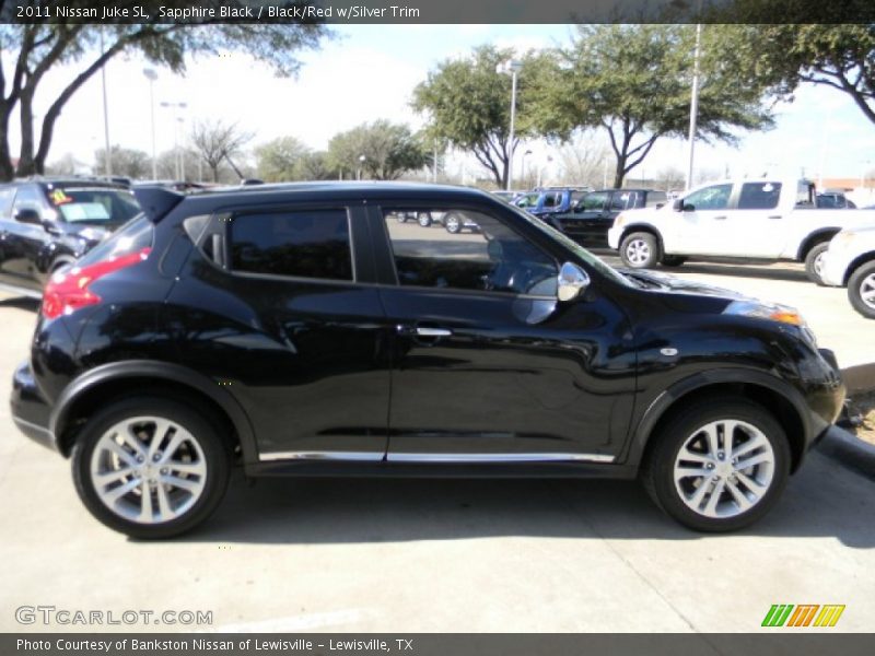 Sapphire Black / Black/Red w/Silver Trim 2011 Nissan Juke SL