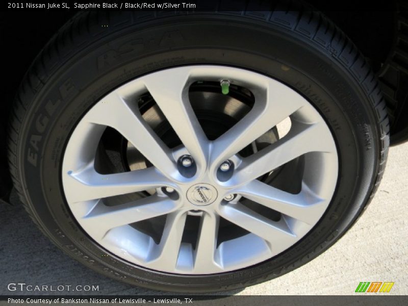 Sapphire Black / Black/Red w/Silver Trim 2011 Nissan Juke SL