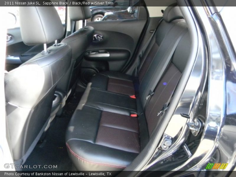 Sapphire Black / Black/Red w/Silver Trim 2011 Nissan Juke SL