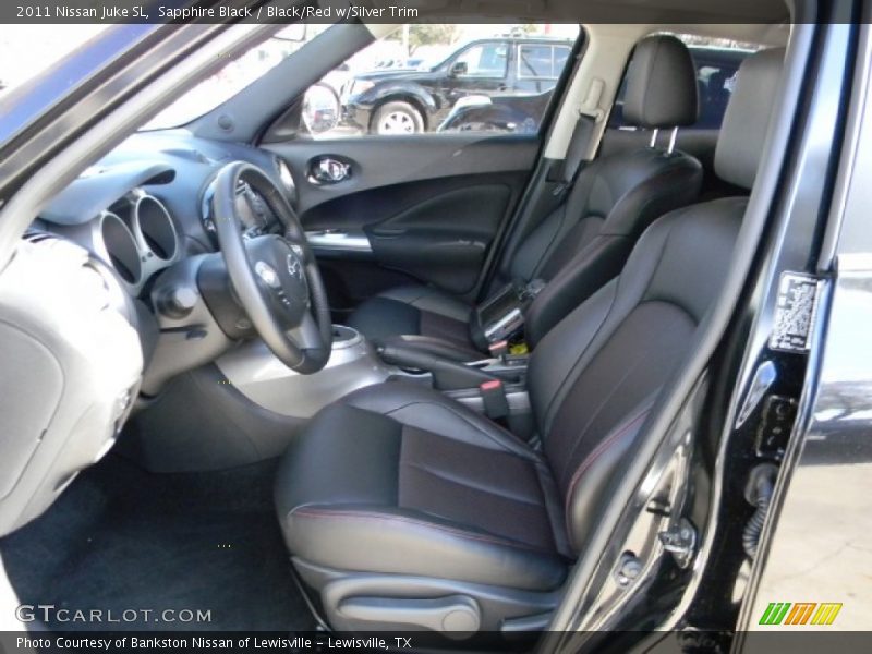 Sapphire Black / Black/Red w/Silver Trim 2011 Nissan Juke SL