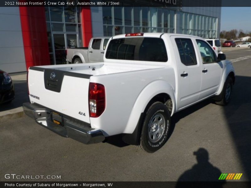 Avalanche White / Steel 2012 Nissan Frontier S Crew Cab 4x4