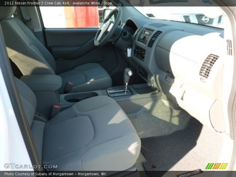 Avalanche White / Steel 2012 Nissan Frontier S Crew Cab 4x4
