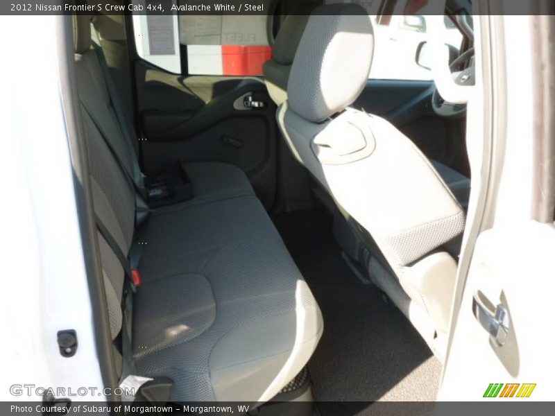 Avalanche White / Steel 2012 Nissan Frontier S Crew Cab 4x4
