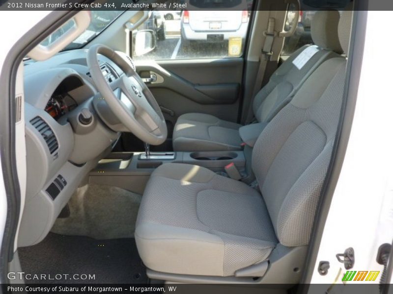 Avalanche White / Steel 2012 Nissan Frontier S Crew Cab 4x4