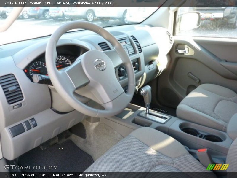 Avalanche White / Steel 2012 Nissan Frontier S Crew Cab 4x4