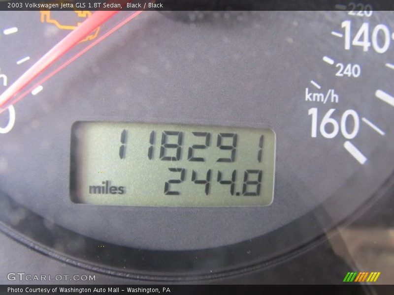 Black / Black 2003 Volkswagen Jetta GLS 1.8T Sedan