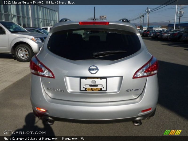 Brilliant Silver / Black 2012 Nissan Murano SV AWD