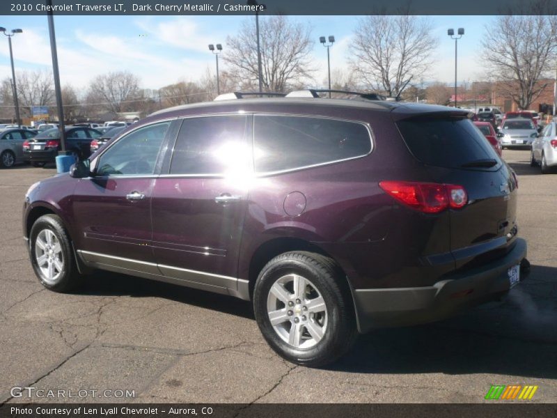 Dark Cherry Metallic / Cashmere 2010 Chevrolet Traverse LT